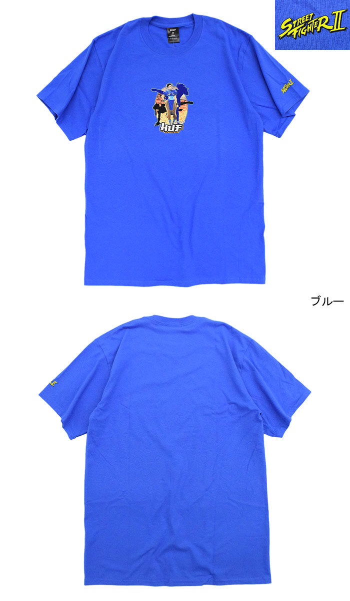 ハフ Tシャツ 半袖 HUF メンズ ストリートファイター2 春麗 コラボ ( STREET FIGHTER II Chun Li S/S Tee  T-SHIRTS カットソー TS01555 )