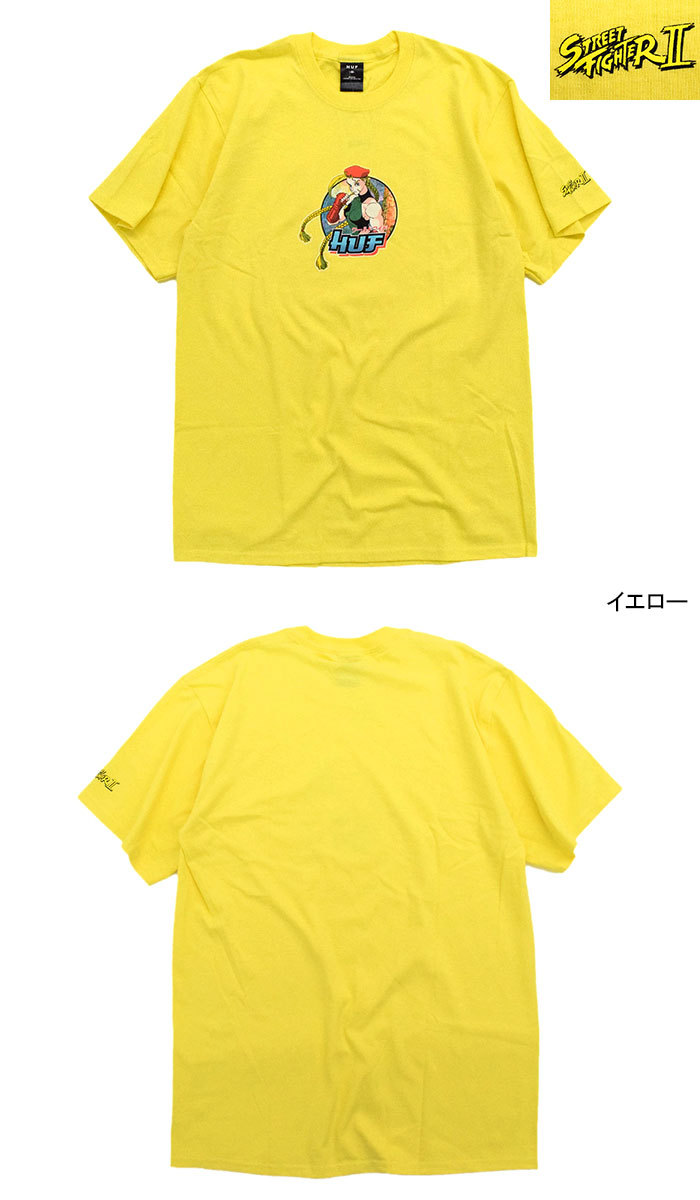 HUF ハフ Tシャツ 半袖 メンズ ストリートファイター2 キャミィ