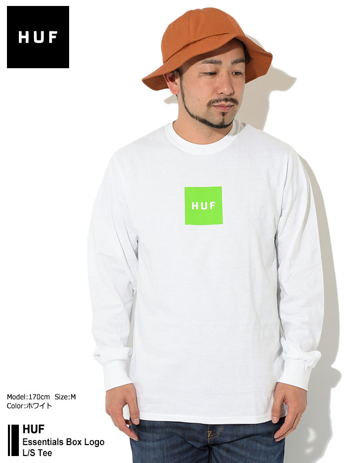 ハフ ロンT Tシャツ 長袖 HUF メンズ エッセンシャルズ ボックス ロゴ