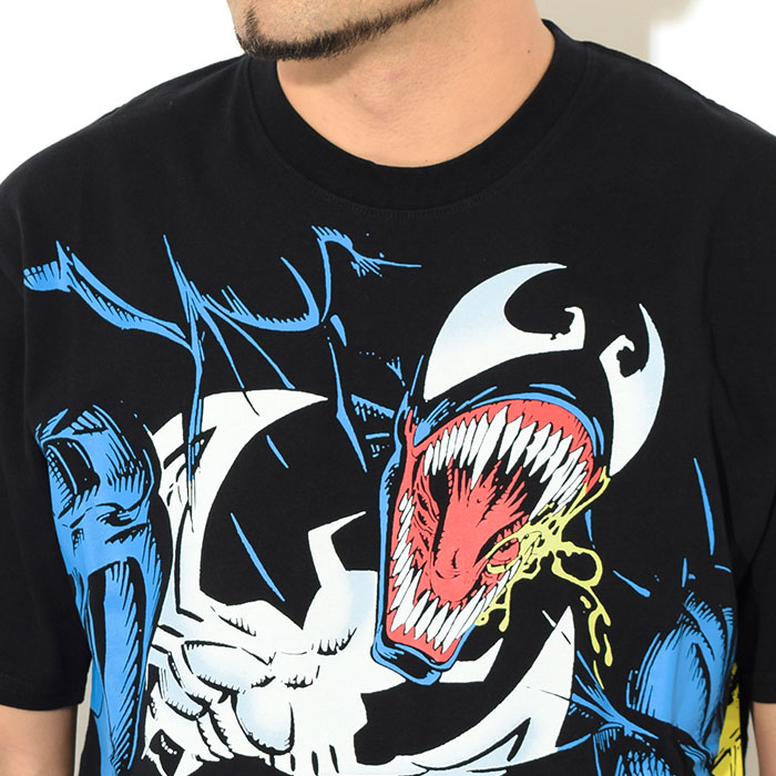 HUF ハフ Tシャツ 半袖 メンズ マーベル ヴェノム コラボ ( HUF