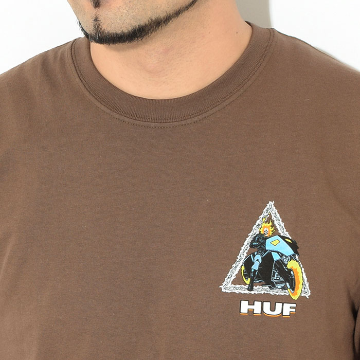HUF ハフ Tシャツ 半袖 メンズ マーベル ゴーストライダー TT