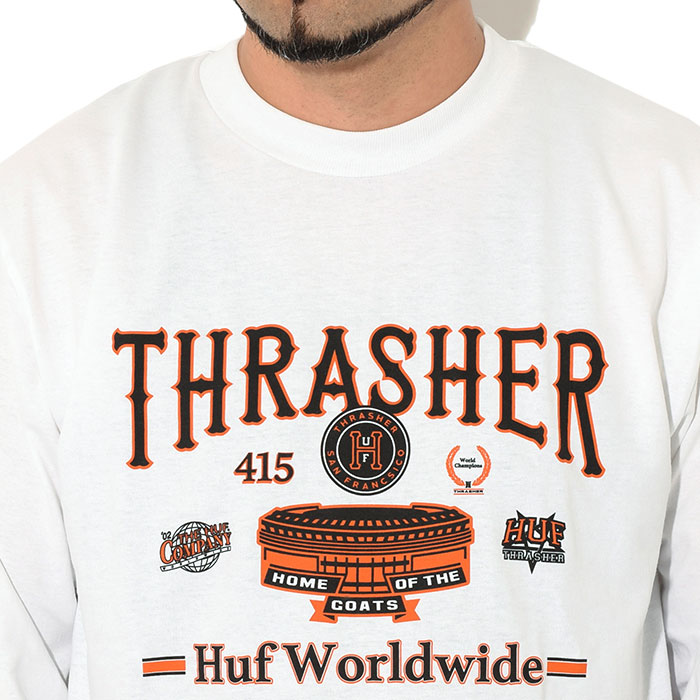 HUF（ハフ） ロンT Tシャツ 長袖 メンズ スラッシャー モンテレイ