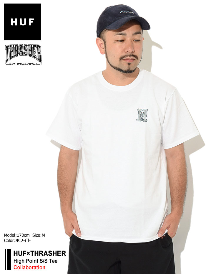 HUF X THRASHER コラボ ハイポイント ロゴ Tシャツ 送料関税込み HUF X THRASHER コラボ ハイポイント ロゴ Tシャツ 送料関税込み