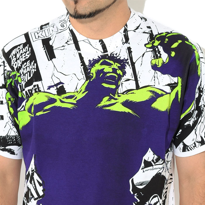 HUF（ハフ） Tシャツ 半袖 メンズ マーベル ハルク ガンマ コラボ
