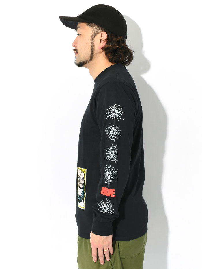 HUF ハフ ロンT Tシャツ 長袖 メンズ スパイダーマン スパイディ