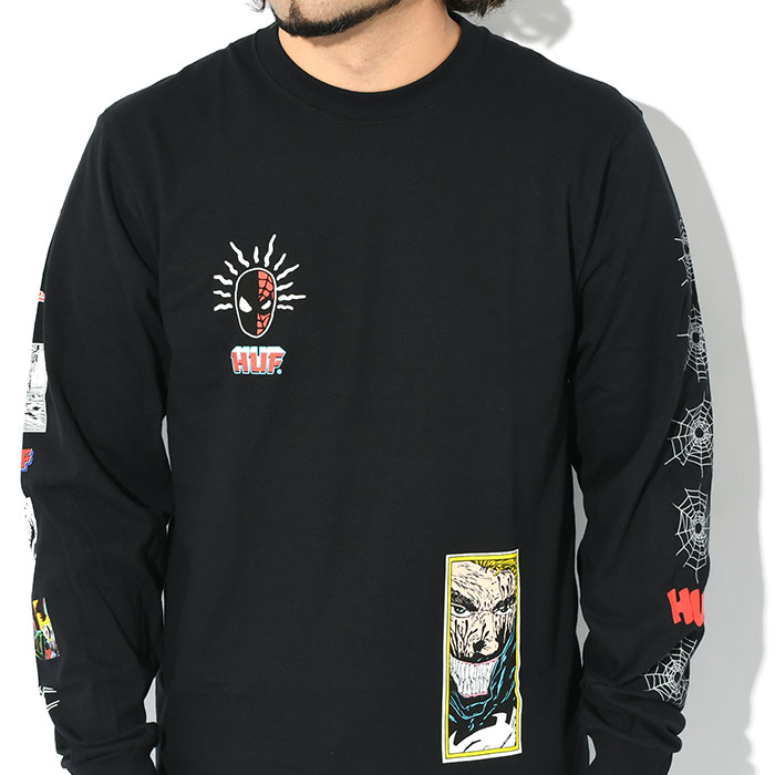 HUF（ハフ） ロンT Tシャツ 長袖 メンズ スパイダーマン スパイディ