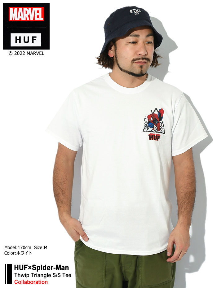 HUF（ハフ） Tシャツ 半袖 メンズ スパイダーマン スウィップ