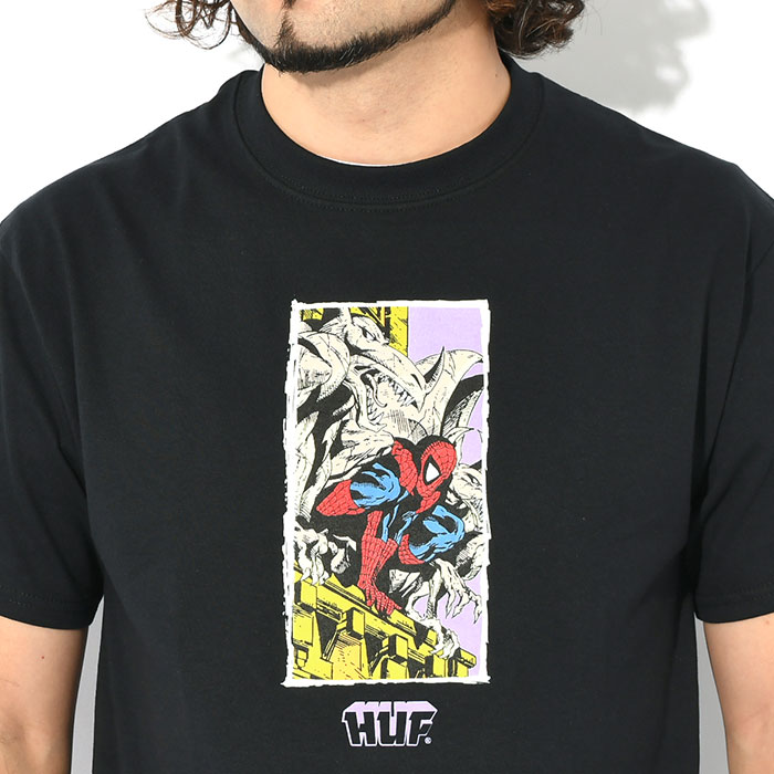 HUF（ハフ） Tシャツ 半袖 メンズ スパイダーマン ムーディー コラボ