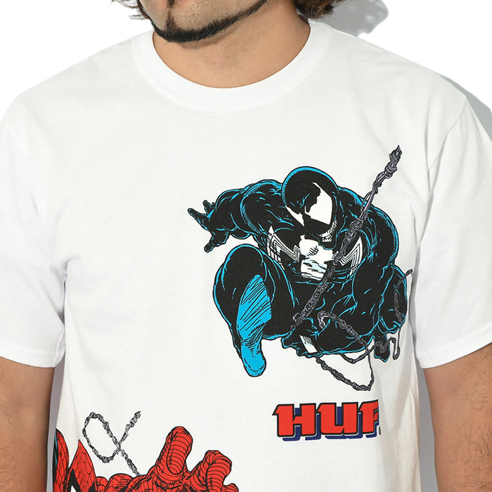 ハフ Tシャツ 半袖 HUF メンズ スパイダーマン フェイス オフ コラボ ( Spider-Man Face Off S/S Tee カットソー  トップス MARVEL TS02061 )[M便 1/1] : huf-ts02061 : ice field - 通販 - Yahoo!ショッピング