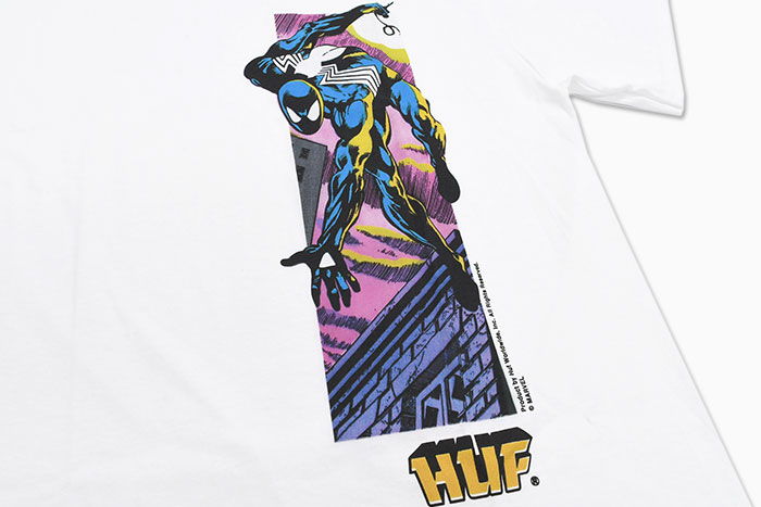 HUF（ハフ） Tシャツ 半袖 メンズ スパイダーマン ウェブ オブ コラボ