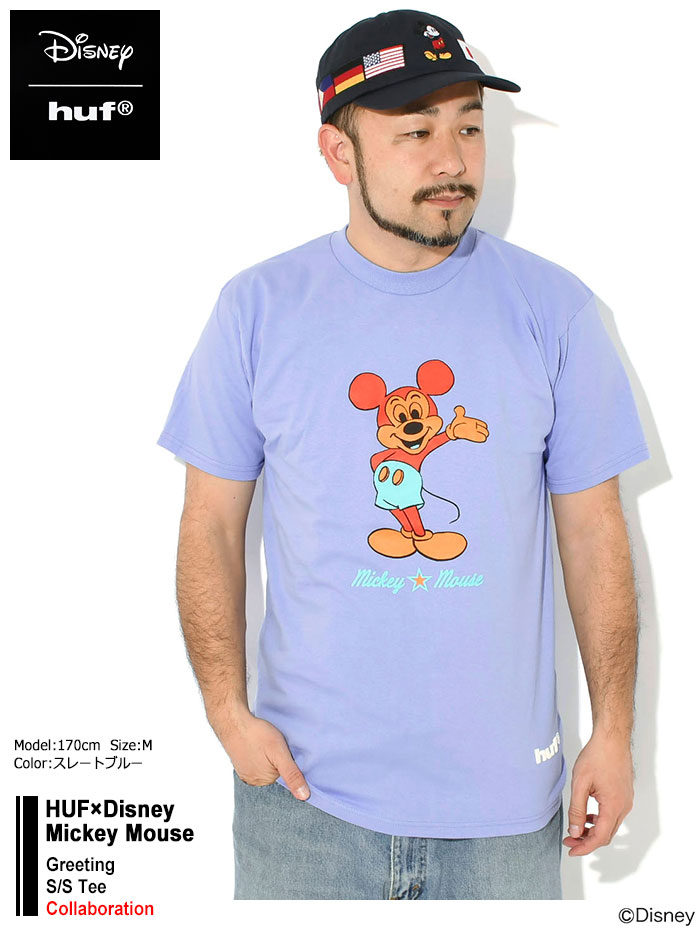 HUF（ハフ） Tシャツ 半袖 メンズ ディズニー ミッキーマウス