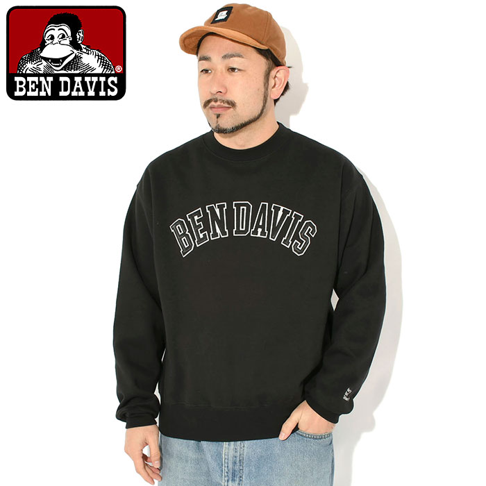 BEN DAVIS（ベンデイビス） トレーナー メンズ アーチ ロゴ クルー