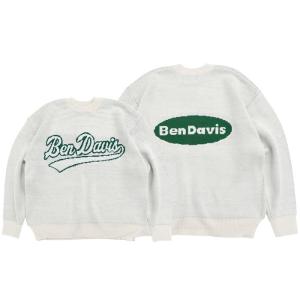 ベンデイビス セーター BEN DAVIS メンズ ツー サイド ロゴ ニット トップ(I-2780...