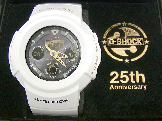 G-SHOCK(ジーショック) AWG-525B-7AJF 25周年記念 Rising White+html Special Tee付