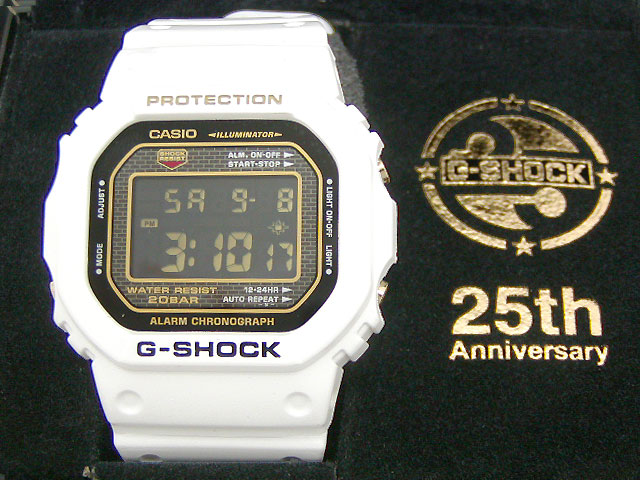 G-SHOCK(ジーショック) DW-5025B-7JF 25周年記念 Rising White+html