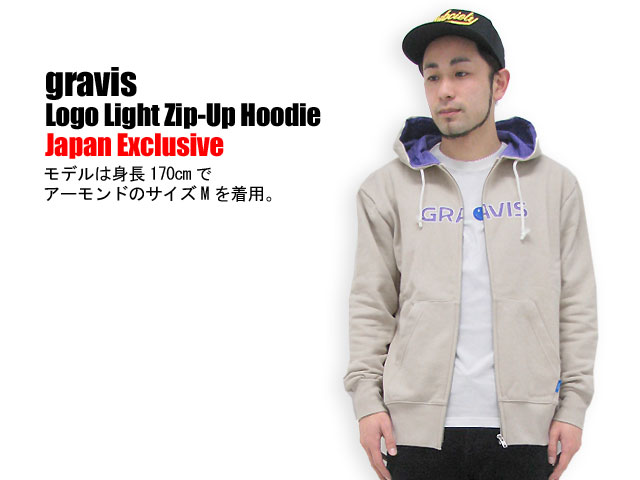 gravis（グラビス） Logo Light Zip-Up Hoodie Japan Exclusive
