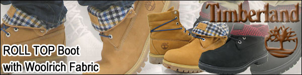 Timberland（ティンバーランド） ロールトップ ウールリッチ ブラック