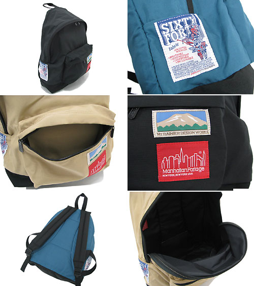 マンハッタンポーテージ Manhattan Portage×マウントレイニア デザインワークス US 60/40 ファブリック ビッグアップル  バックパック コラボ(Mt.RAINIER)