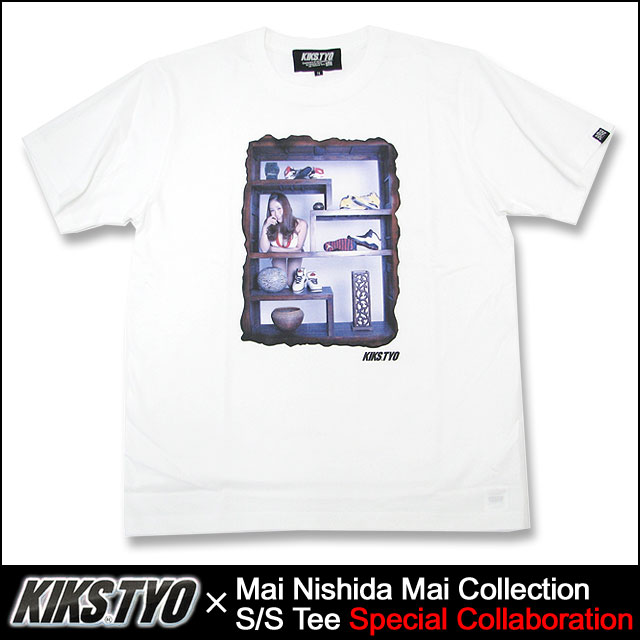 西田麻衣のKIKS TYO Tシャツ、色－ホワイト、 Lサイズ KIKS TYO（キックスティーワイオー） キックス ティー・ワイ・オー