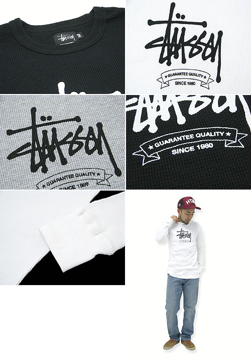 STUSSY（ステューシー） カットソー Quality Thermal 長袖(stussy crew