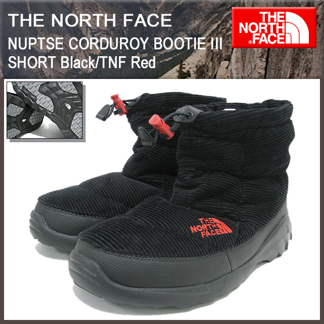 ザ ノースフェイス The North Face ヌプシ コーデュロイ ブーティー 3 ショート ブラック Tnfレッド メンズ Nuptse Corduroy Nf012 Kr Ice Field 通販 Paypayモール