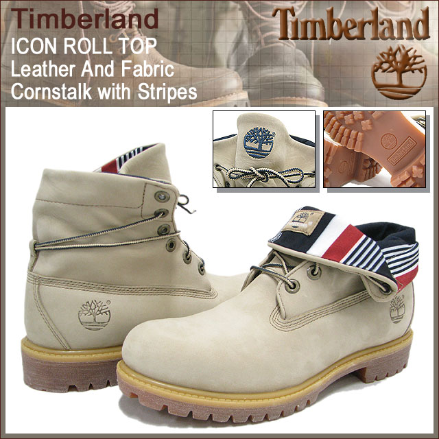 ティンバーランド Timberland ブーツ アイコン ロールトップ レザー アンド ファブリック コーンスターク ウィズ  ストライプス(timberland 6657R ROLL TOP)