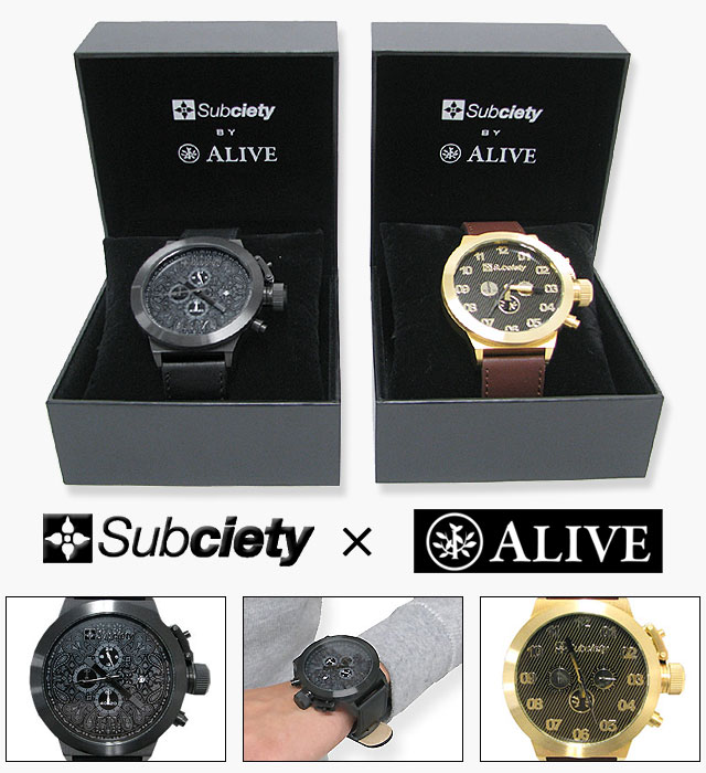 サブサエティ Subciety×アライブ Wネーム ウォッチ コラボ(subciety×ALIVE W-Name Watch) :  sub-coa166 : ice field - 通販 - Yahoo!ショッピング