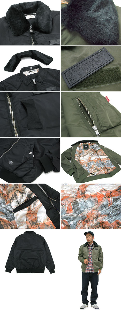 stussy ステューシー　ma-1 STUSSY ステューシー Quilted MA1 ジャケット(stussy JKT JACKET
