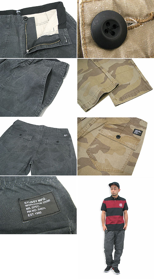 STUSSY（ステューシー） STUSSY U.S. Camo Duke パンツ(stussy pant