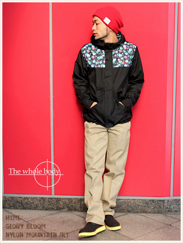 お得超特価 エイチ・ティー・エム・エル html グローリー ブルーム ナイロン マウンテン ジャケット(HTML Glory Bloom Nylon Mountain JKT) ice field - 通販 - PayPayモール 人気送料無料