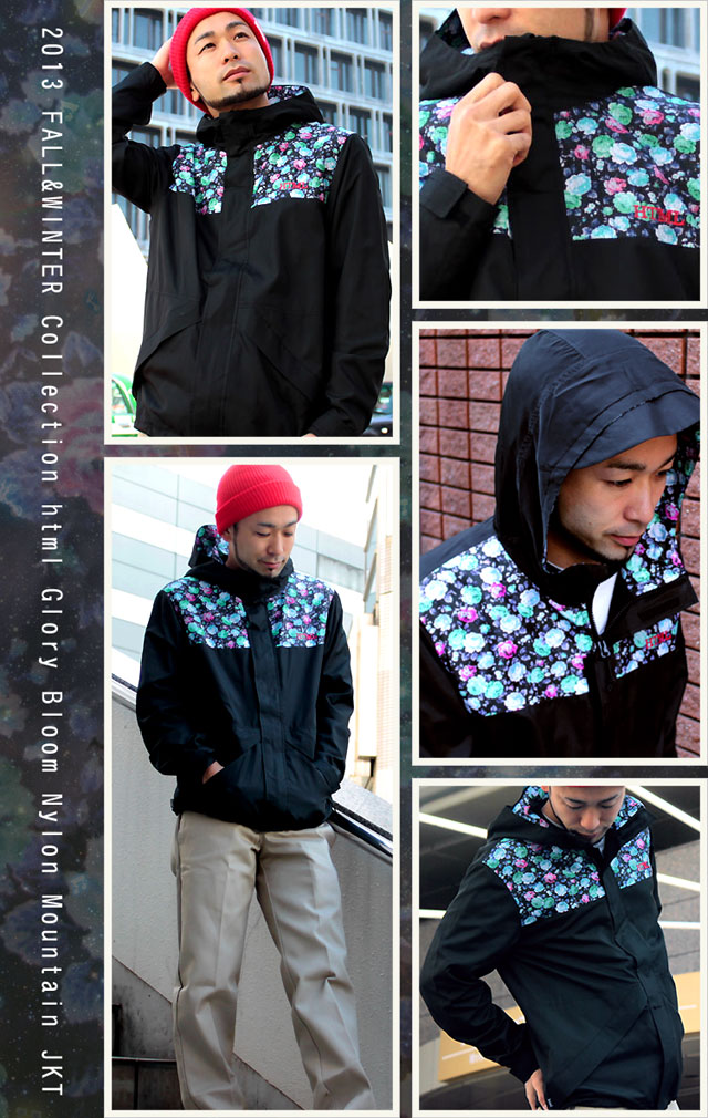 お得超特価 エイチ・ティー・エム・エル html グローリー ブルーム ナイロン マウンテン ジャケット(HTML Glory Bloom Nylon Mountain JKT) ice field - 通販 - PayPayモール 人気送料無料