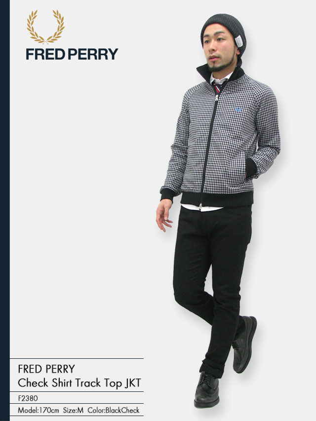 FRED PERRY F2380 チェック柄ジャケット JP M Fred Perry ジャケット M 黒 チェック柄 - メルカリ
