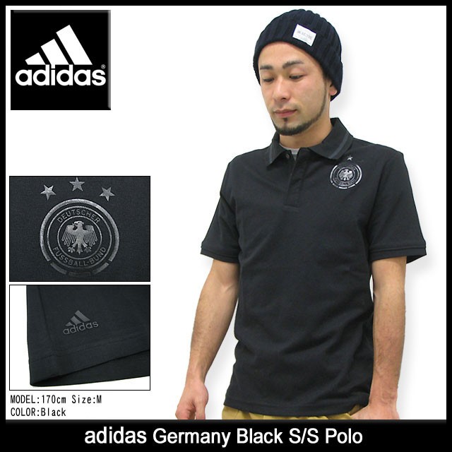 adidas Originals アディダス ジャパン ブラック ポロシャツ