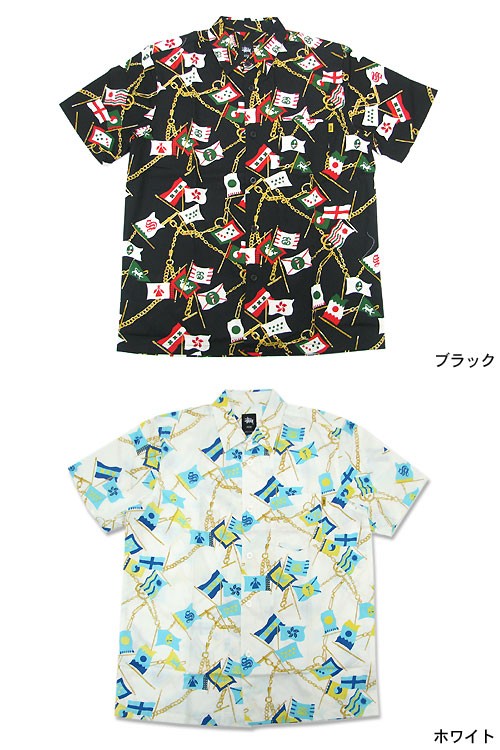 Stüssy 半袖シャツ M ブラック/ホワイト　ステューシー STUSSY ステューシー 半袖Tシャツ ブラック M メキシコ製 - メルカリ
