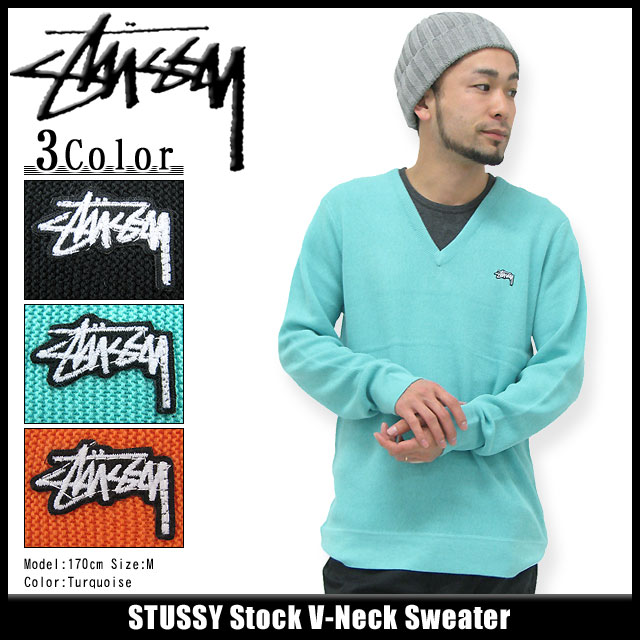 ステューシー STUSSY Stock V-Neck セーター(stussy sweater ニット