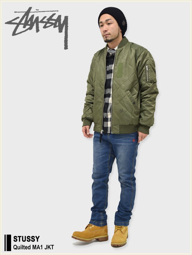 STUSSY ステューシー Quilted MA1 ジャケット(stussy JKT JACKET