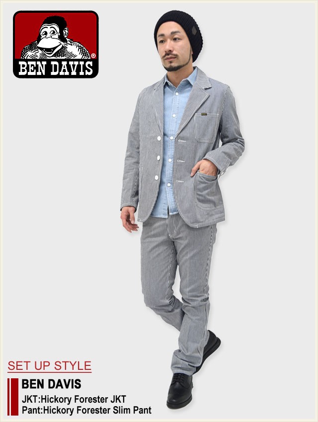 BEN DAVIS ベンデイビス ヒッコリー フォレスター スリム パンツ