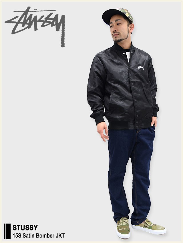 STUSSY（ステューシー） STUSSY 15S Satin Bomber ジャケット(stussy 