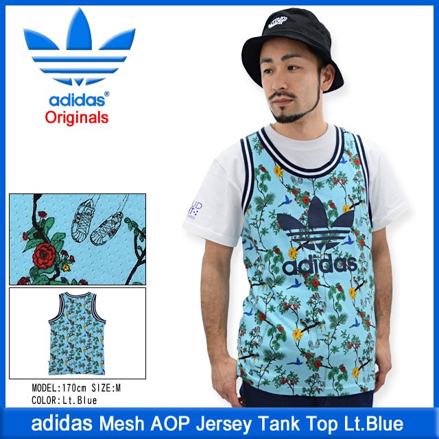 アディダス adidas メッシュ AOP ジャージ タンクトップ ライトブルー オリジナルス(Mesh AOP Tank Top Originals  メンズ 男性用 S19084) : adi-s19084 : ice field - 通販 - Yahoo!ショッピング