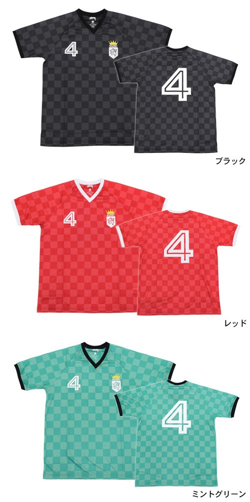 STUSSY（ステューシー） STUSSY Soccer Jersey Vネック 半袖(stussy v