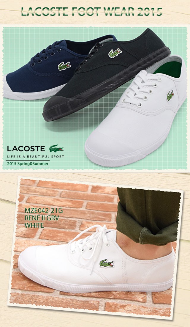 LACOSTE ラコステ スニーカー ルネ 2 GRV シューズ ホワイト