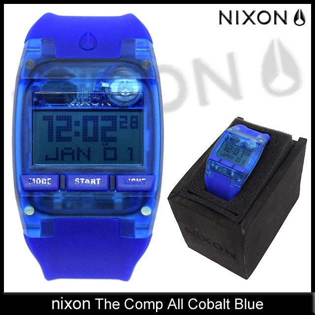 ニクソン nixon 腕時計 レディース & メンズ ザ コンプ オールコバルトブルー(The Comp All Cobalt Blue 防水  サーフウォッチ NA4082041)