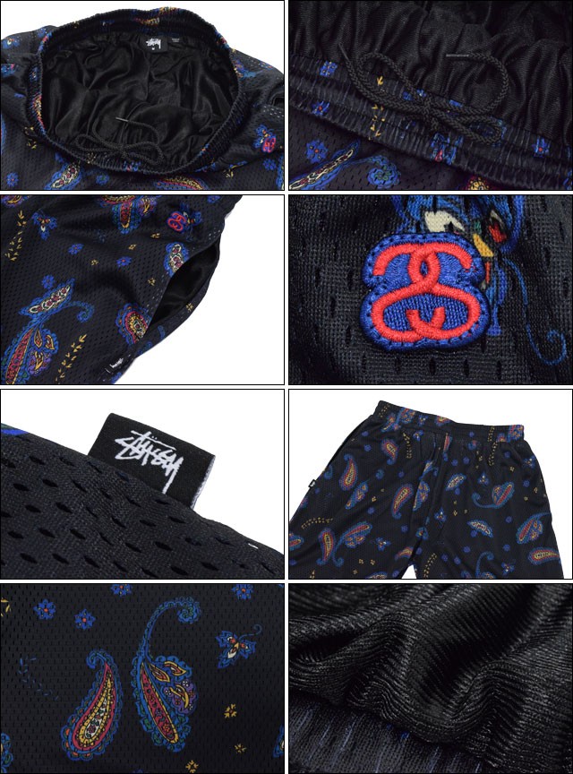 Stussy ペイズリー メッシュタンクトップ ショーツ バスケ セットアップ Stussy ペイズリー メッシュタンクトップ ショーツ バスケ