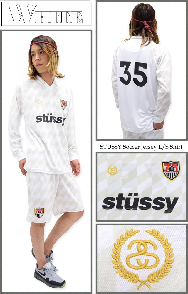ステューシー シャツ 長袖 STUSSY メンズ Soccer Jersey(stussy shirt