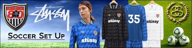 STUSSY 長袖 シャツ サッカーシャツ ユニフォーム L XL STUSSY ステューシー シャツ 長袖 メンズ Soccer Jersey(stussy