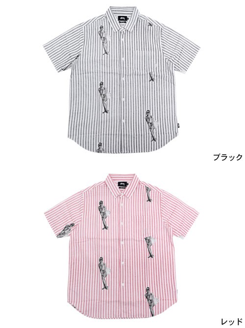 80s old stussy 初期タグ シャツ デニム ストライプ 長袖