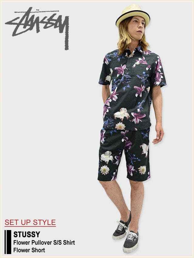 ステューシー USA製 モノグラム ハーフパンツ ショートパンツ 紐あり stussy(ステューシー) 90'sモノグラムスイムショーツ ハーフ