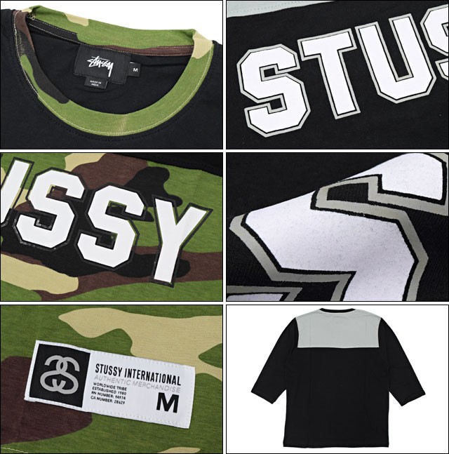 STUSSY（ステューシー） カットソー 七分袖 メンズ Color Block