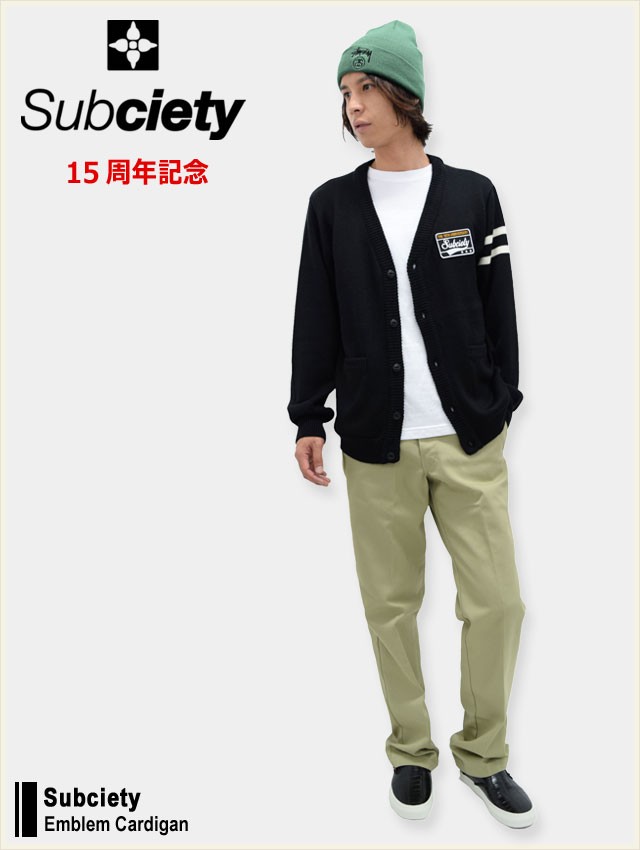 SUBCIETY（サブサエティ） EMBLEM CARDIGAN ニットカーディガン