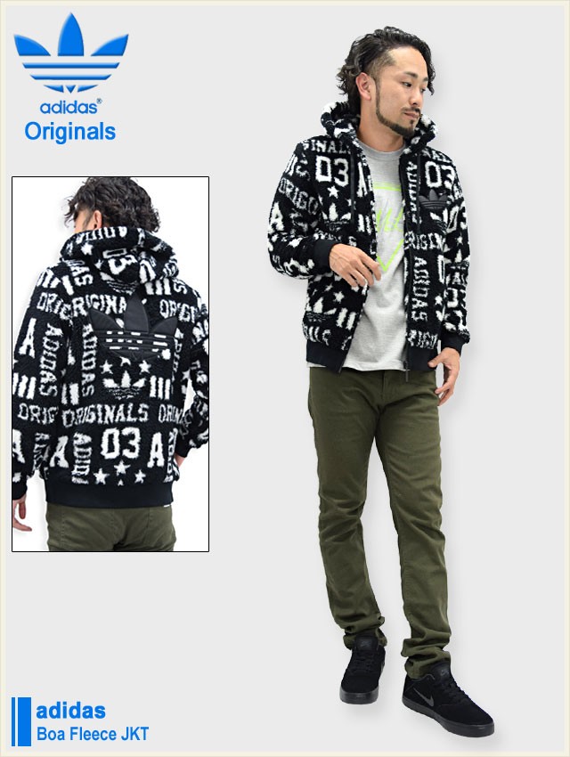 adidas Originals アディダス ジャケット メンズ ボア フリース